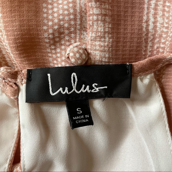 Lulu’s See You Smile Blush Pink Striped Romper Small Sleeveless Shorts - Picture 7 of 8